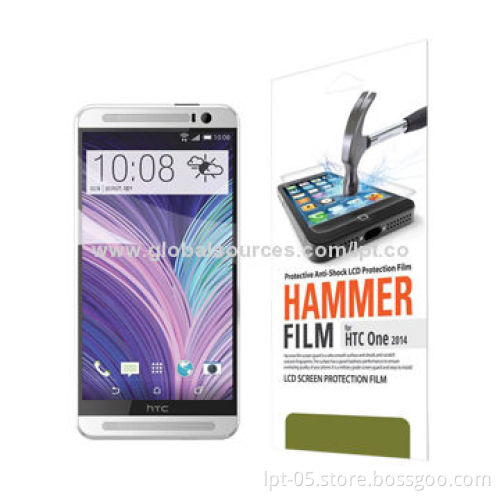 Anti-scratch/Anti-fingerprint/Anti-glare and Anti-shatter Glass Screen Protection for HTC One M8